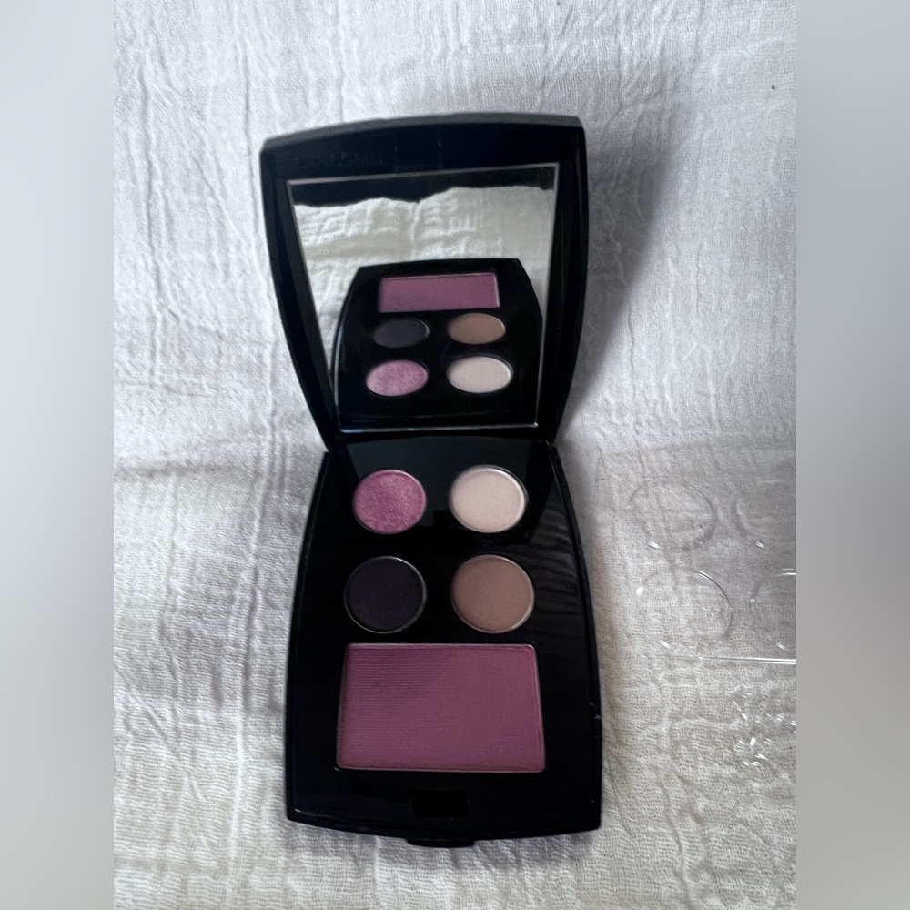 Lancome Color Design Quad Eye Shadow Palette & Blush Subtil Rouge Glow-New